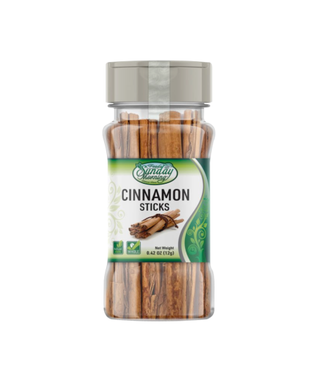 whole cinnamon in a jar
